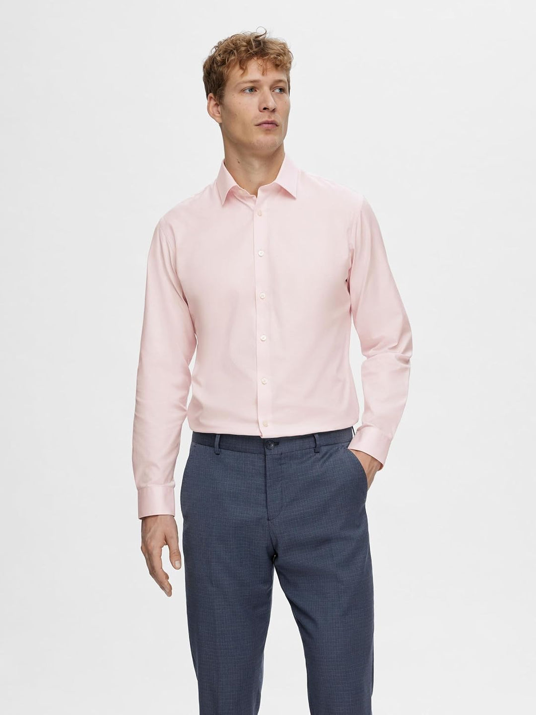 SELETED HOMME Herren Slhslimethan Shirt Ls Classic Noos Hemd S Pale Lilac, S Pale Lilac