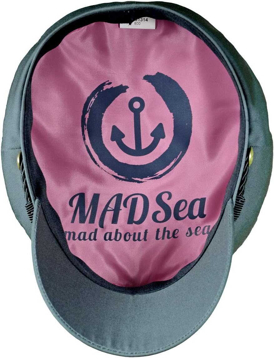 MADSea Unisex Elbsegler Gold Edition Schirmkappe M Grau, M Grau