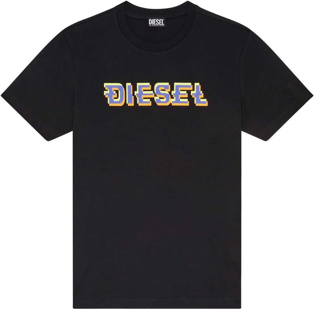 Diesel Herren T-Shirt XXS 9xx-0 Grai, XXS 9xx-0 Grai