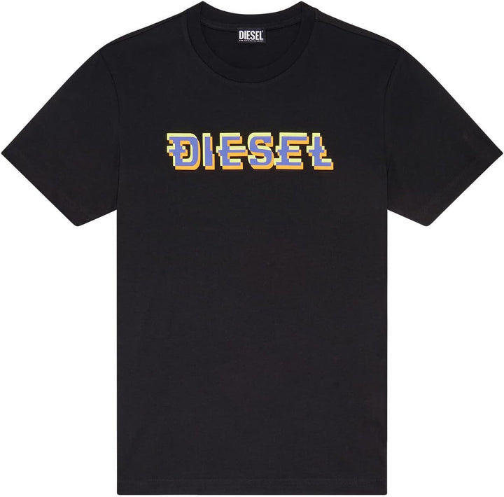 Diesel Herren T-Shirt XXS 9xx-0 Grai, XXS 9xx-0 Grai