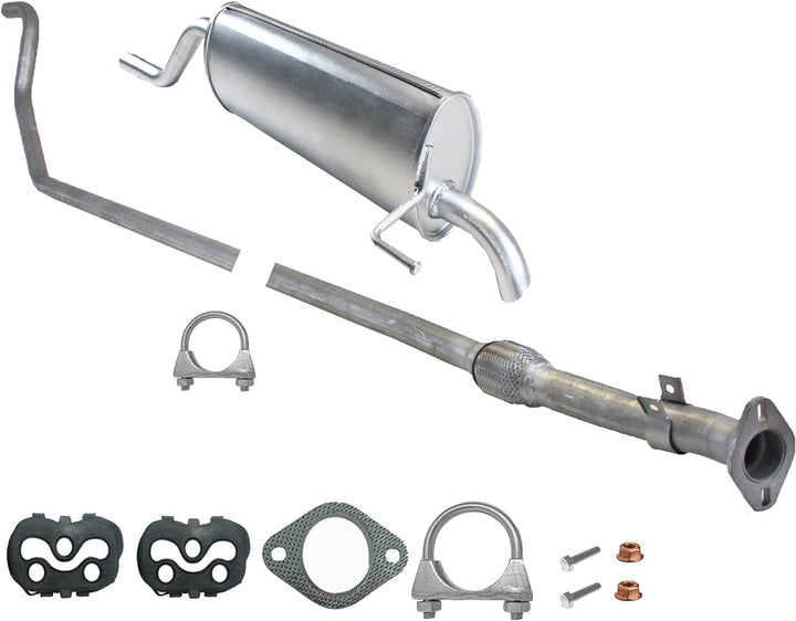Ferroz Export Ersatz für Auspuff Fiat Grande Punto 1,4 2005-2019 Endschalldämpfer + Rohr + Montagesa