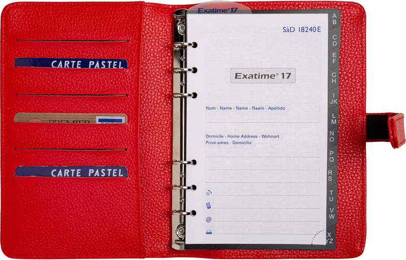 Exacompta Exatime 17 Ostsee 7255 Organizer rot