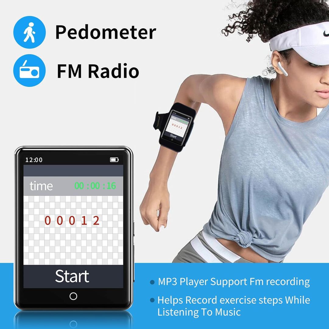 64 GB MP3 Player Bluetooth 5.3 Portable 2,8” Touchscreen Music Player mp3-player Kinder mit Lautspre