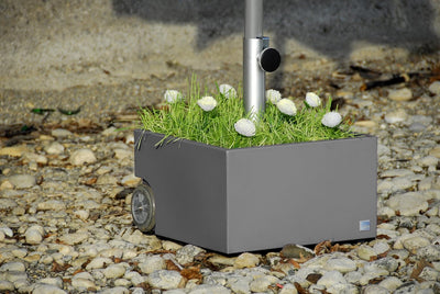 XXD Flowerpower bepflanzbarer Sonnenschirmständer Schirmständer mit Rollen