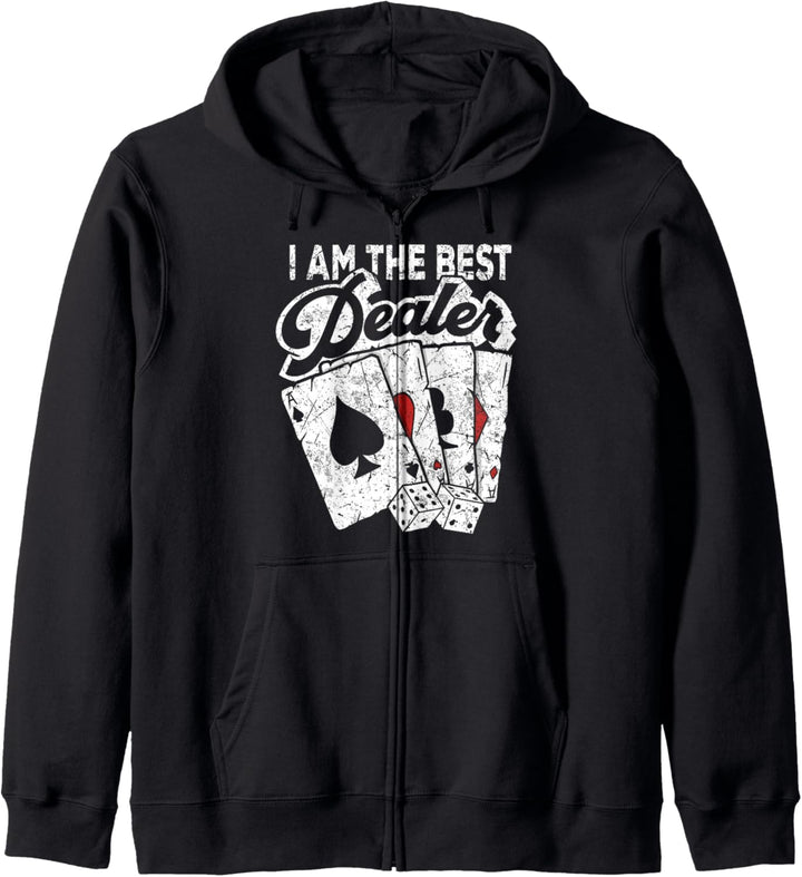 Poker Ich bin der beste Dealer Casino Pokerspieler Poker Dealer Kapuzenjacke