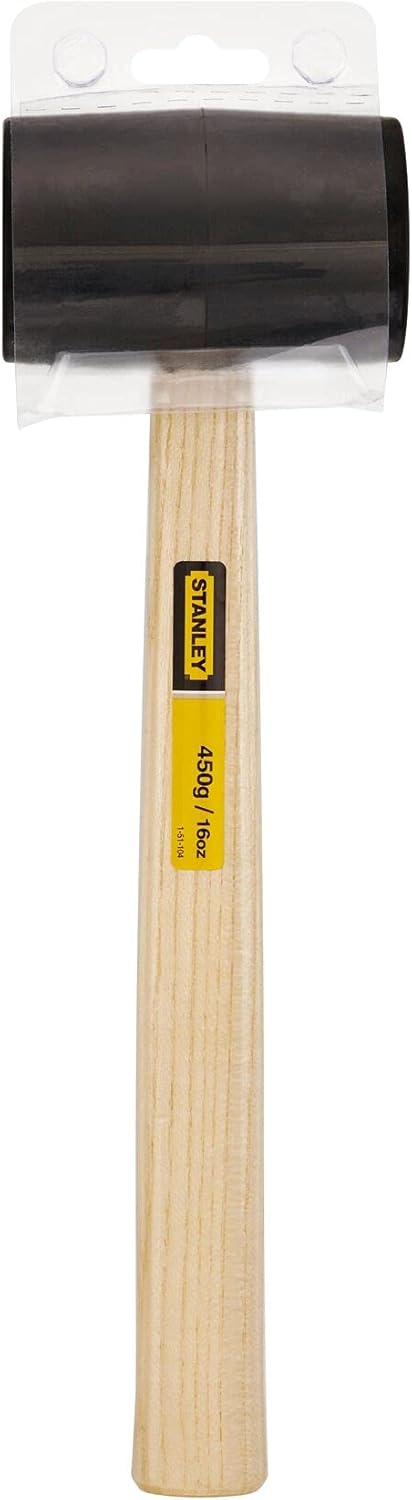 Stanley Gummihammer mit schwarzem Kopf 1-51-104 (454g, nicht abfärbend, optimal ausbalanciert)