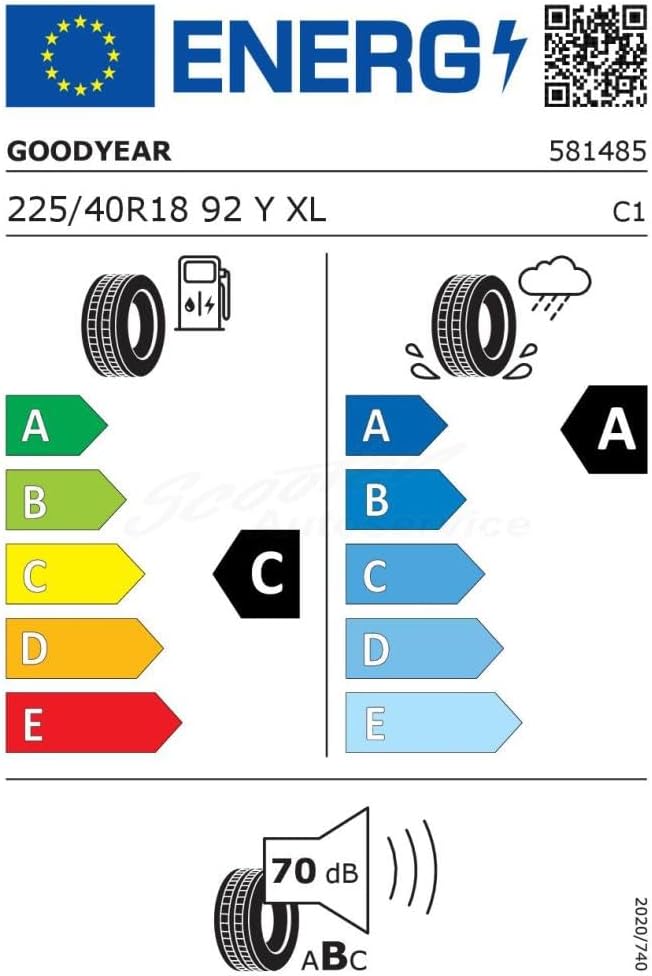 Goodyear Eagle F1 Asymmetric 6 | Sommerreifen |225/40R18 92Y, 225/40R18 92Y