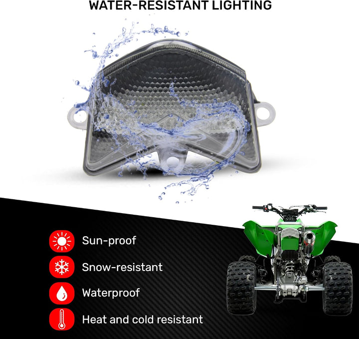 avdb-moto LED-Bremslicht mit integrierten Blinker kompatibel mit Kawasaki ZX10R 2004/2005 (Getönt),