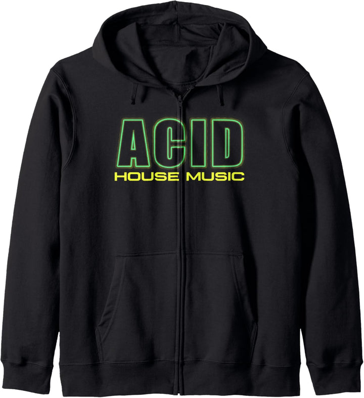 Acid House Music Techno DJ Rave Party EDM Festival Kapuzenjacke