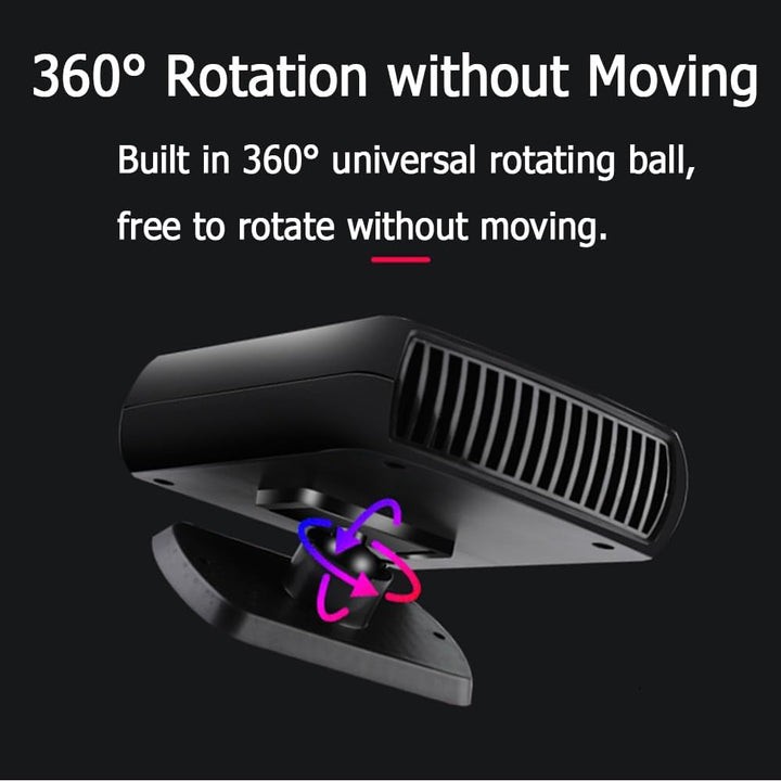 Riloer 2 in 1 tragbare Autoheizung, schnell heizbare Autoentfroster, heisser und kalter Autolüfter m