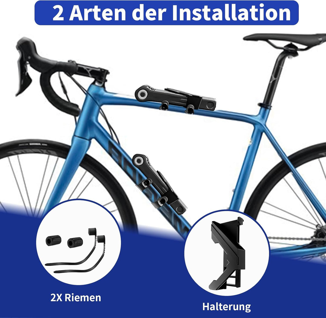 Faltschloss Fahrrad, 90cm Zahlenschloss mit 24 PCS Reflektierende Speichen Faltschloss legierter Sta