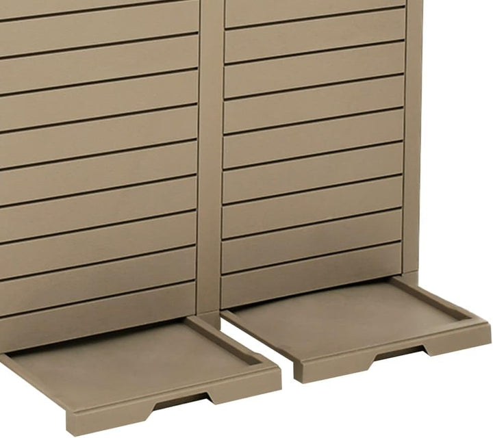 vidaXL Outdoor Mülltonne, Mülleimer mit viel Stauraum, Abfalleimer mit Doppeldeckel, Abfalltonne Mül