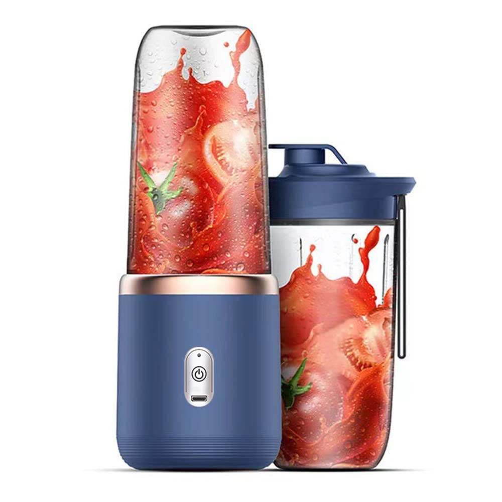 Irishom Mixer Smoothie Maker,tragbarer Mixer,Smoothie Maker to Go mit 2x450ml Flaschen,Geeignet für