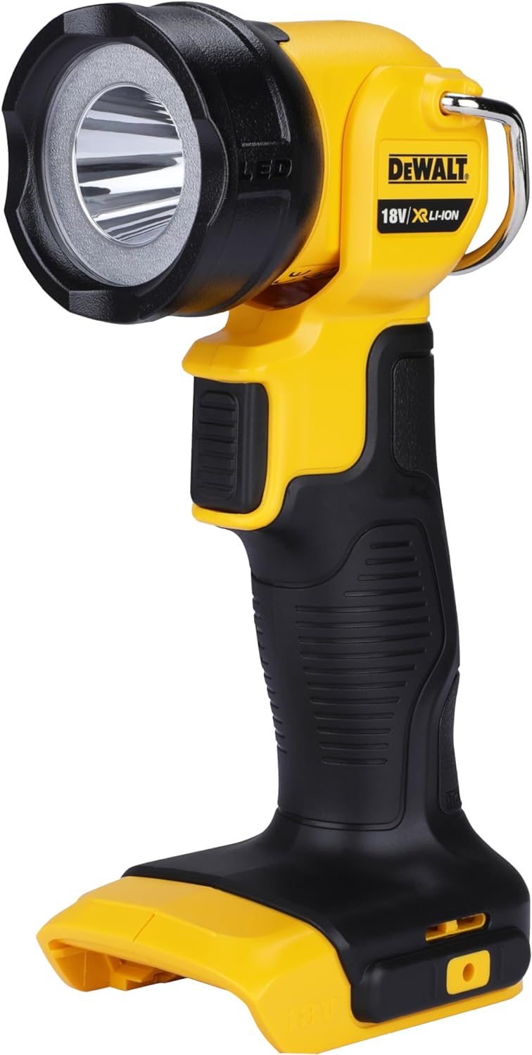 Dewalt 18 Volt Akku-LED-Leuchte DCL040 (für alle 18 Volt XR und XR Flexvolt Akkus, 90° vertikal schw