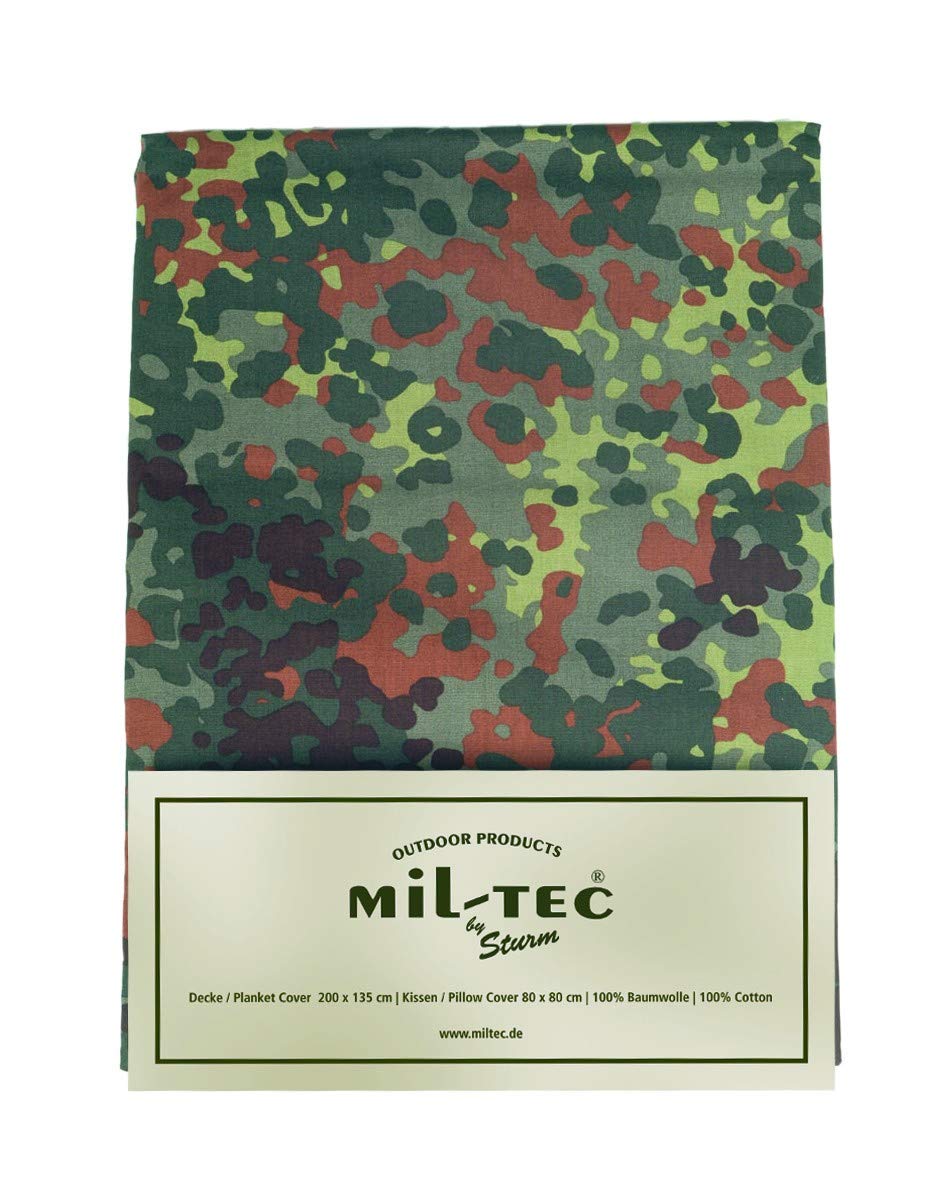 Mil-Tec Bettwäsche 2-TLG.Co Flecktarn Einheitsgrösse, Flecktarn Einheitsgrösse