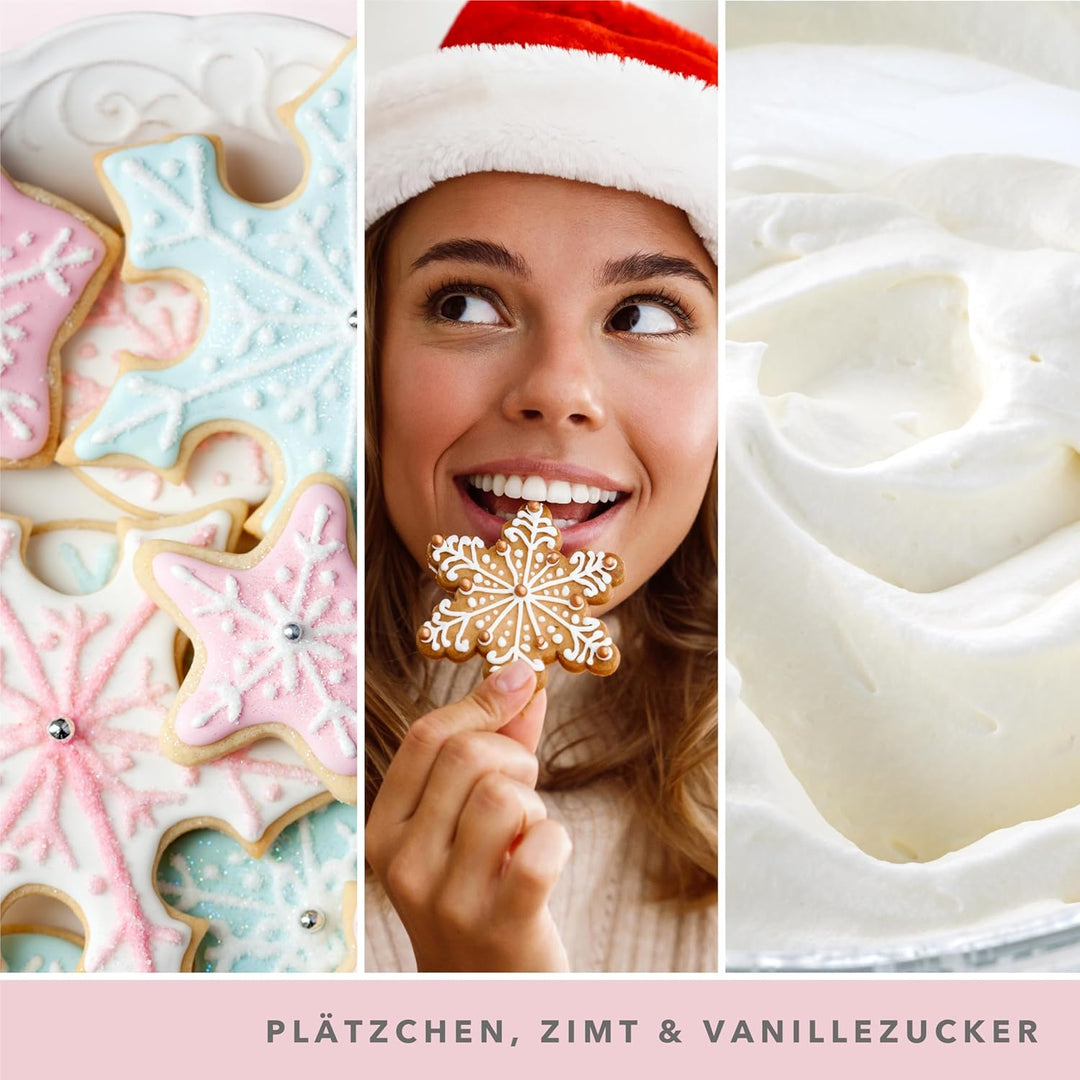 Yankee Candle Duftkerze im Glas (gross) | Snowflake Cookie | Brenndauer bis zu 150 Stunden Snowflake