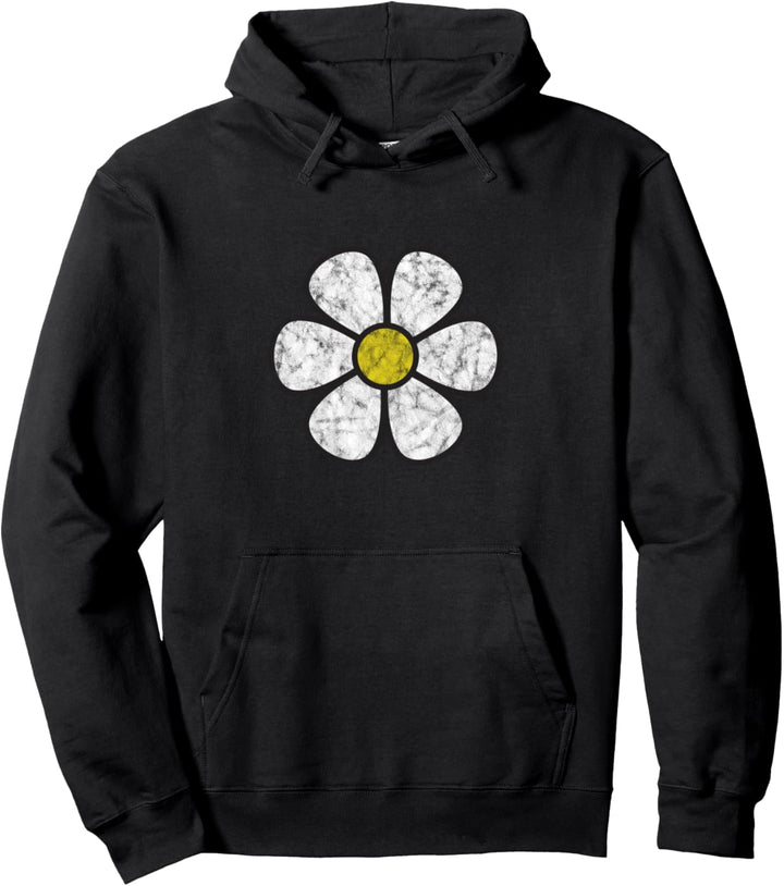 Hippie Blume Daisy Flower Boho Groovy Pullover Hoodie