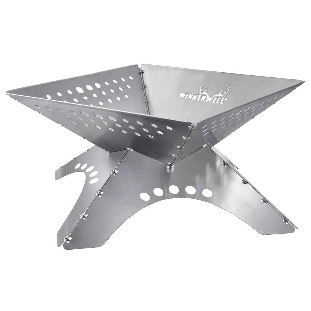 Winnerwell Flatfold Feuerstelle - XL | Portable Edelstahl Feuer Pan