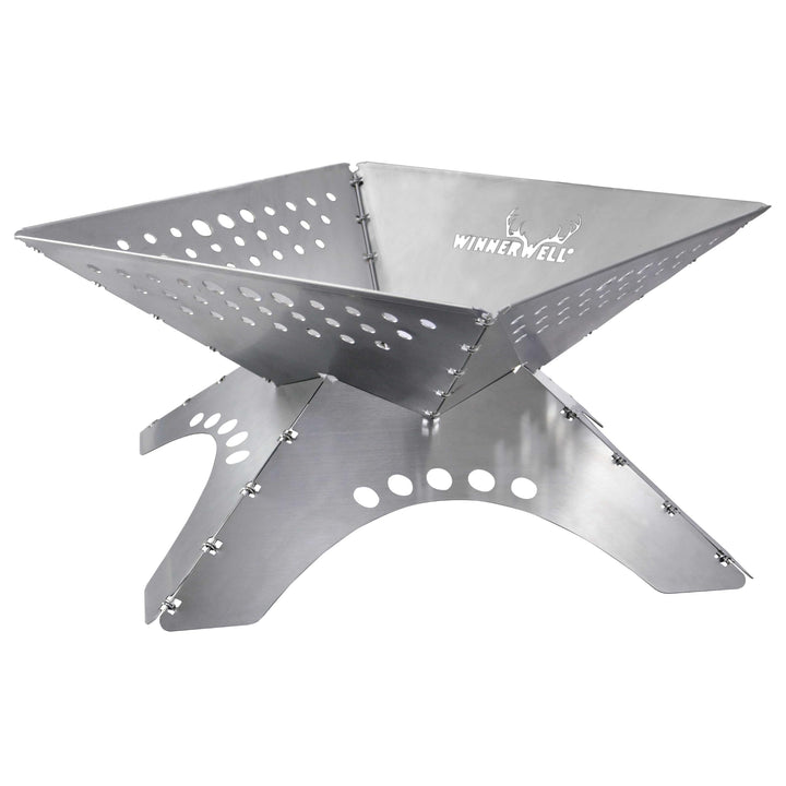 Winnerwell Flatfold Feuerstelle - XL | Portable Edelstahl Feuer Pan