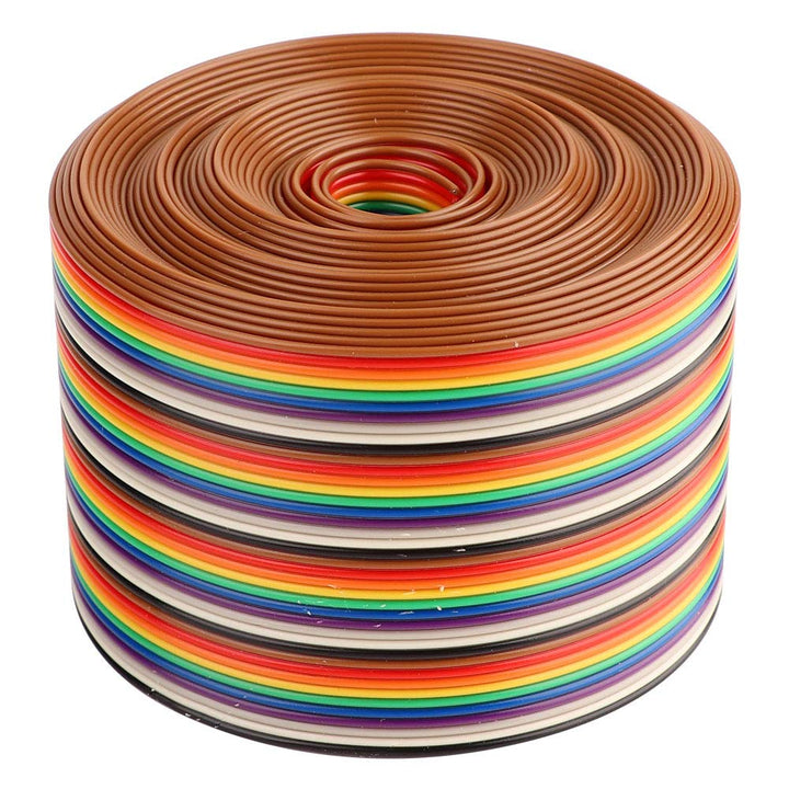 Flachbandkabel, bunt 1,27 mm Abstand Kabel 40P flach Rainbow Flachbandkabel Drahtbreite 5,08 cm (5 m