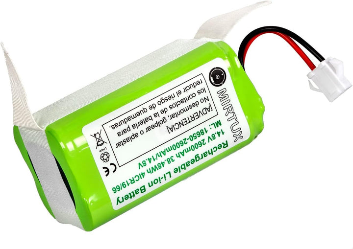 MIRTUX Akku Conga 1090, 1099, 1190, 1790, 1990 und 2290 Ultra Ersatz 14,8 V 2600 mAh Li-Ion Ersatz-L