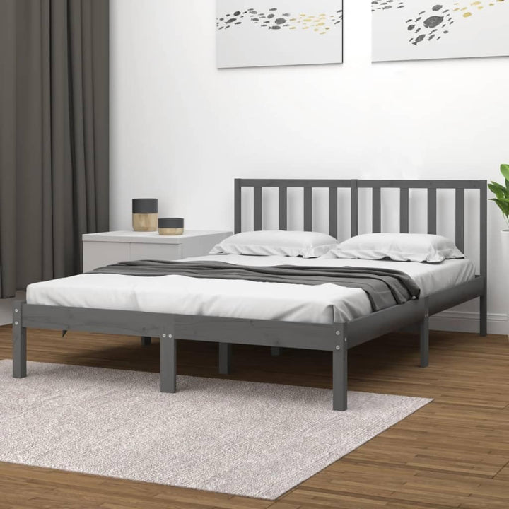 vidaXL Massivholzbett Holzbett Bett Doppelbett Bettgestell Bettrahmen Lattenrost Schlafzimmermöbel S