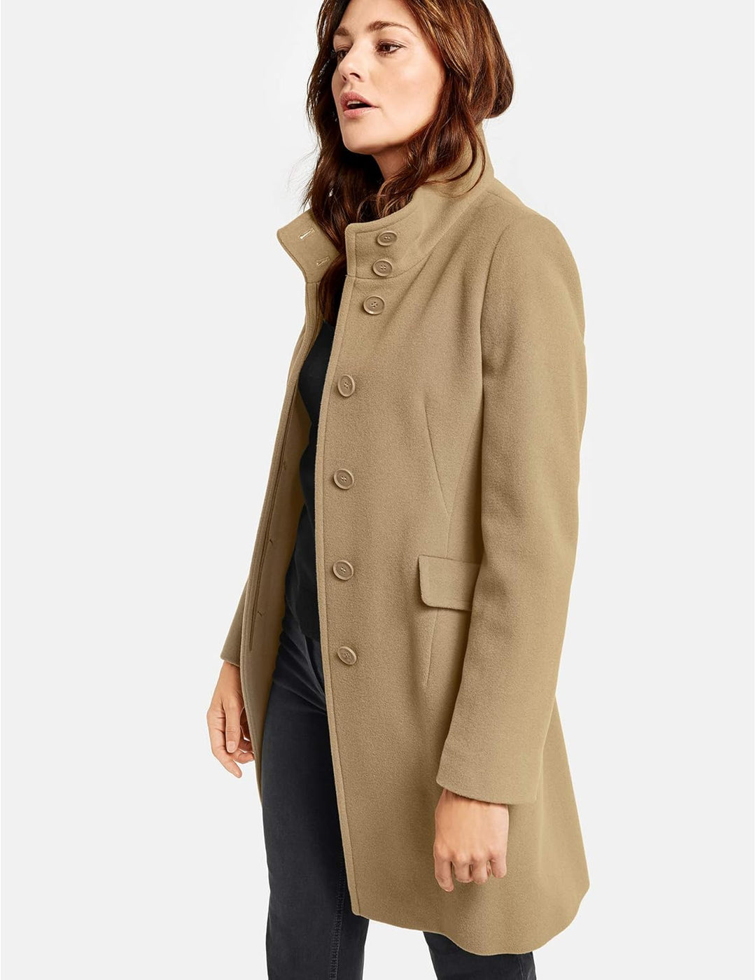 GERRY WEBER Edition Damen 95092-38901 Mantel, Braun (Camel 70459), (Herstellergrösse: 44)