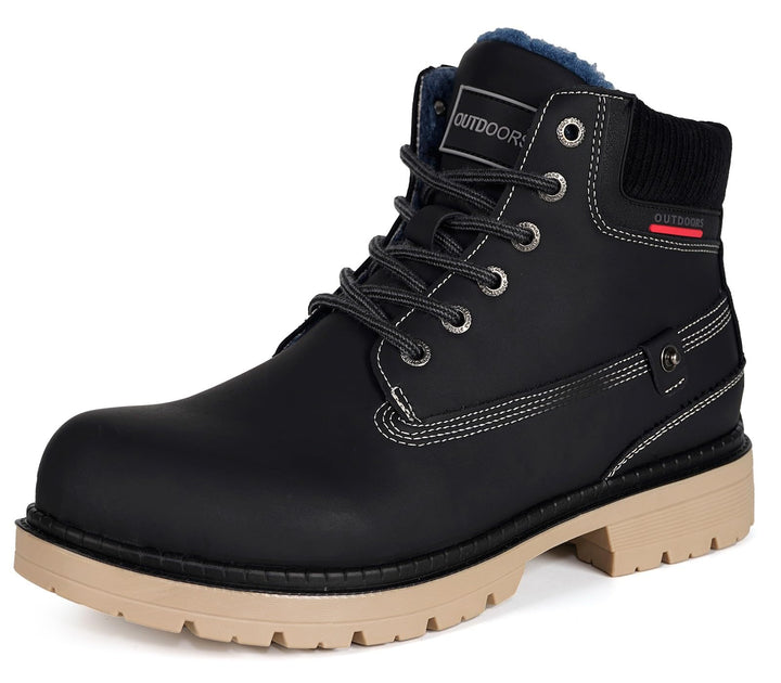 Unisex Winterstiefel Warm Winterschuhe Gefütterte Stiefeletten Wasserdicht Boots Gr.36-47, 45 EU Sch