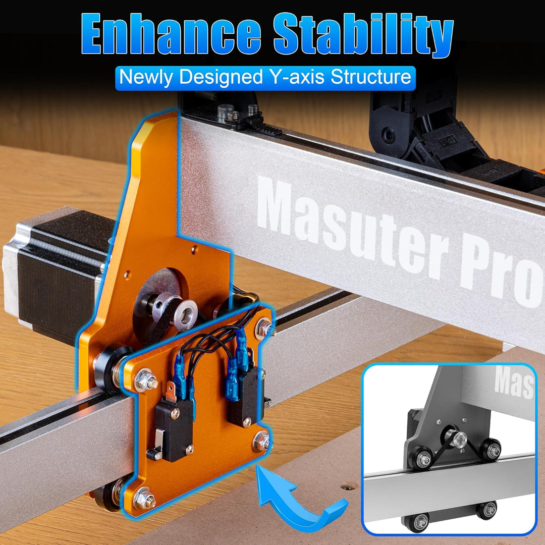 FoxAlien Upgarde Aluminium Platte Kit für Masuter Pro CNC Router NEMA 23 Schrittmotoren
