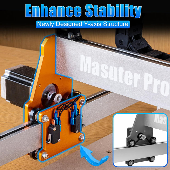 FoxAlien Upgarde Aluminium Platte Kit für Masuter Pro CNC Router NEMA 23 Schrittmotoren