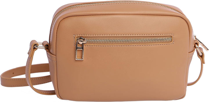 DON ALGODON Damen Lula Umhängetaschen, 21(ancho) x 8(Fondo) x 15(Alto) cm Beige, Beige