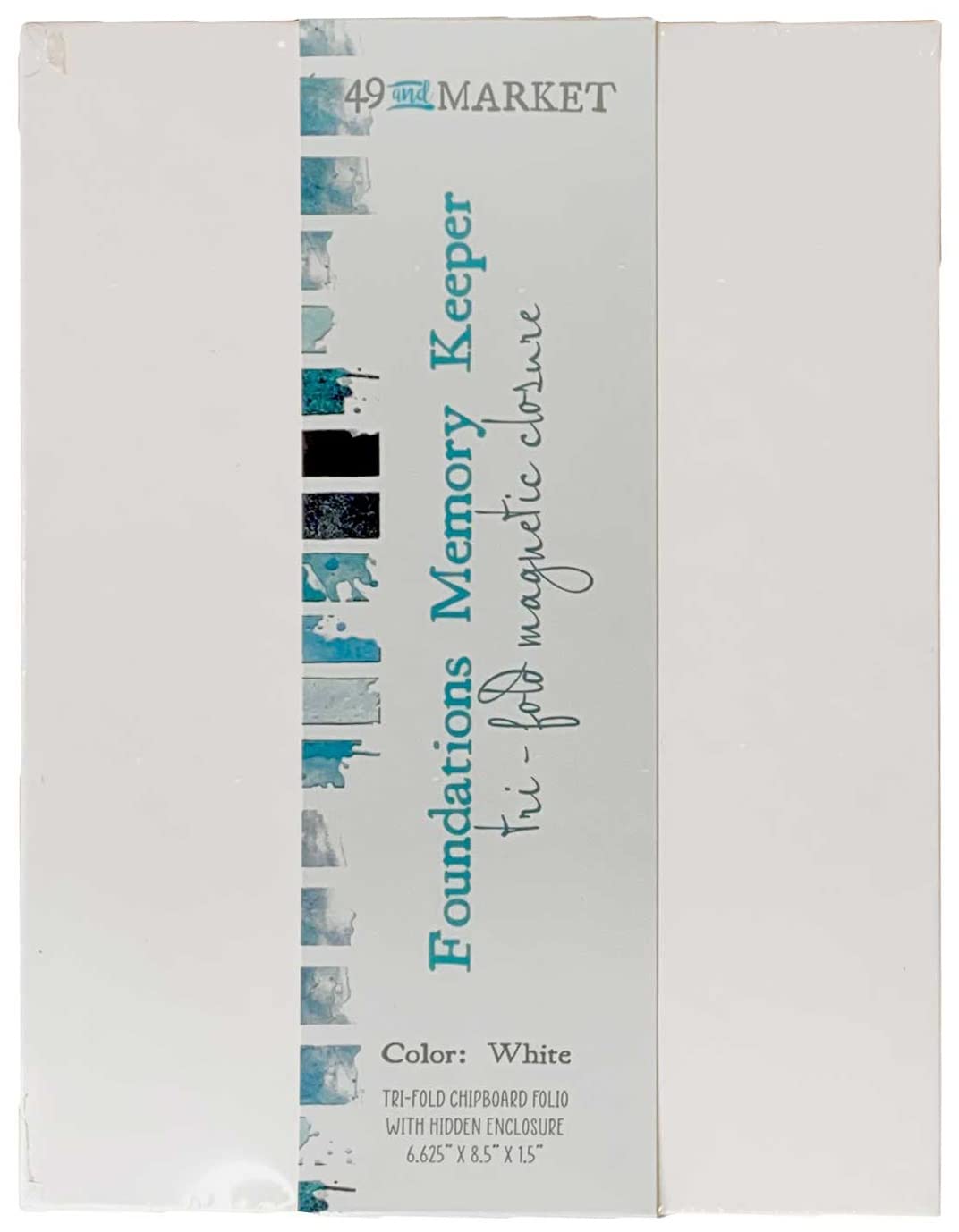 49 AND MARKET Memory Keep, dreifach gefaltet, Weiss