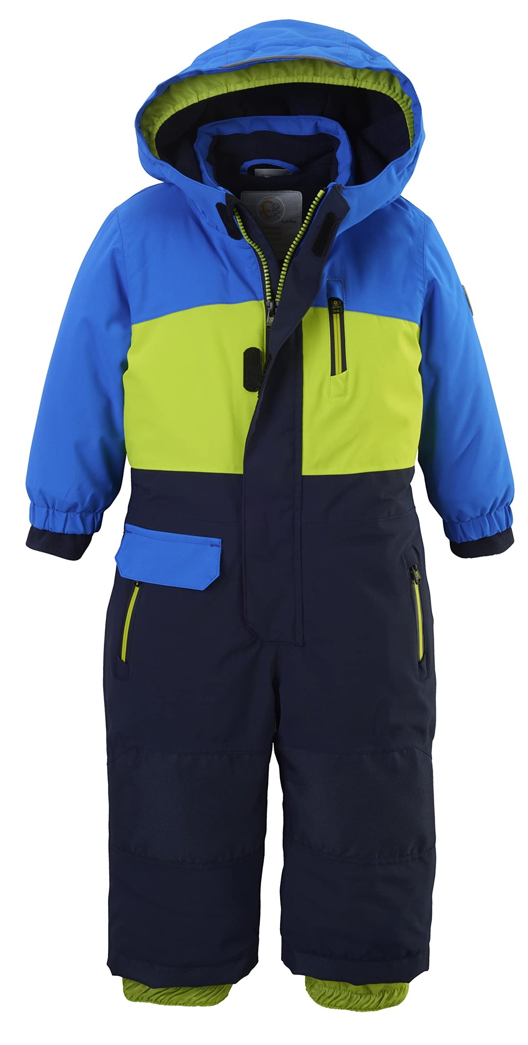 first instinct by killtec Unisex Fisw 4 Mns Onpc Skioverall mit Kapuze 86-92 neon blue, 86-92 neon b