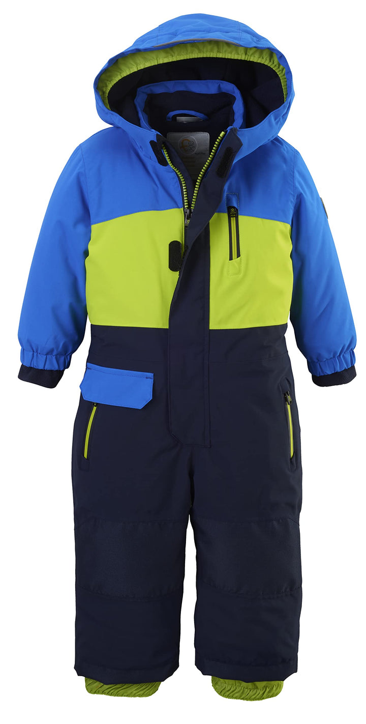 first instinct by killtec Unisex Fisw 4 Mns Onpc Skioverall mit Kapuze 86-92 neon blue, 86-92 neon b