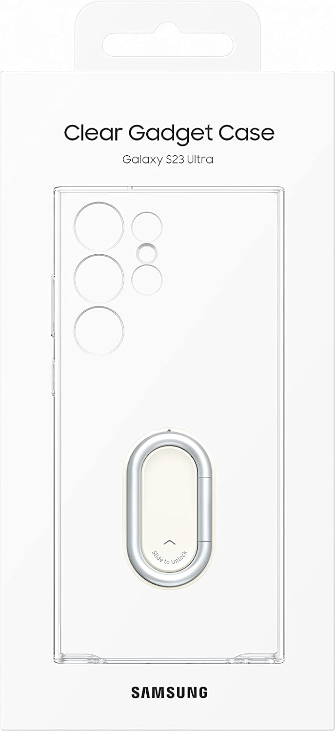 Samsung Clear Gadget Smartphone Case EF-XS918 für Galaxy S23 Ultra, Handy-Hülle, Standfuss, Durchsic