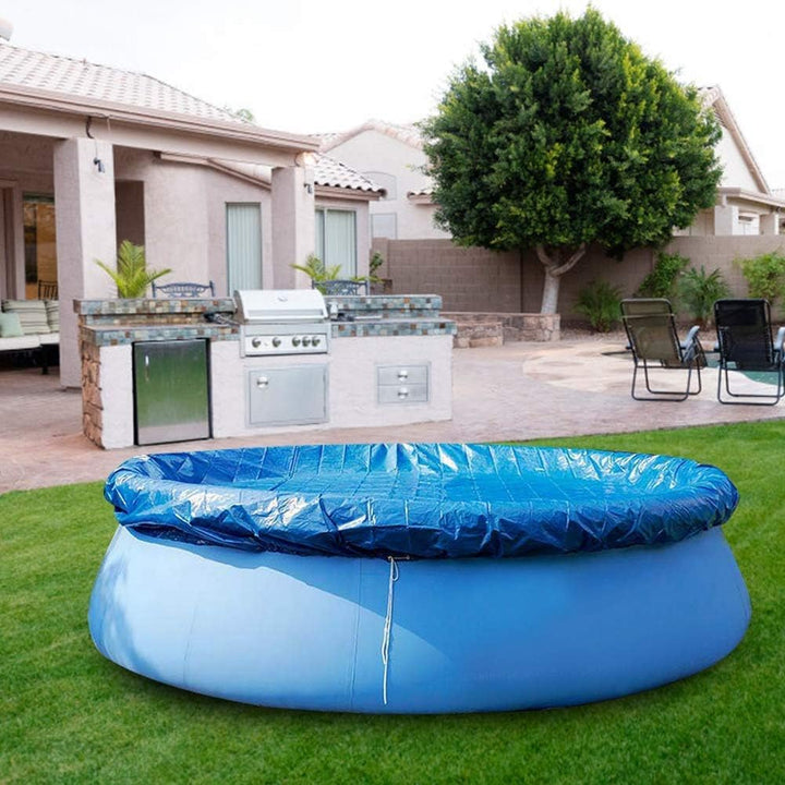 Bodenmatte für Pool, runde Form, PE, wasserdicht, staubdicht, Poolabdeckung, Zubehör aus Stoff, Schu