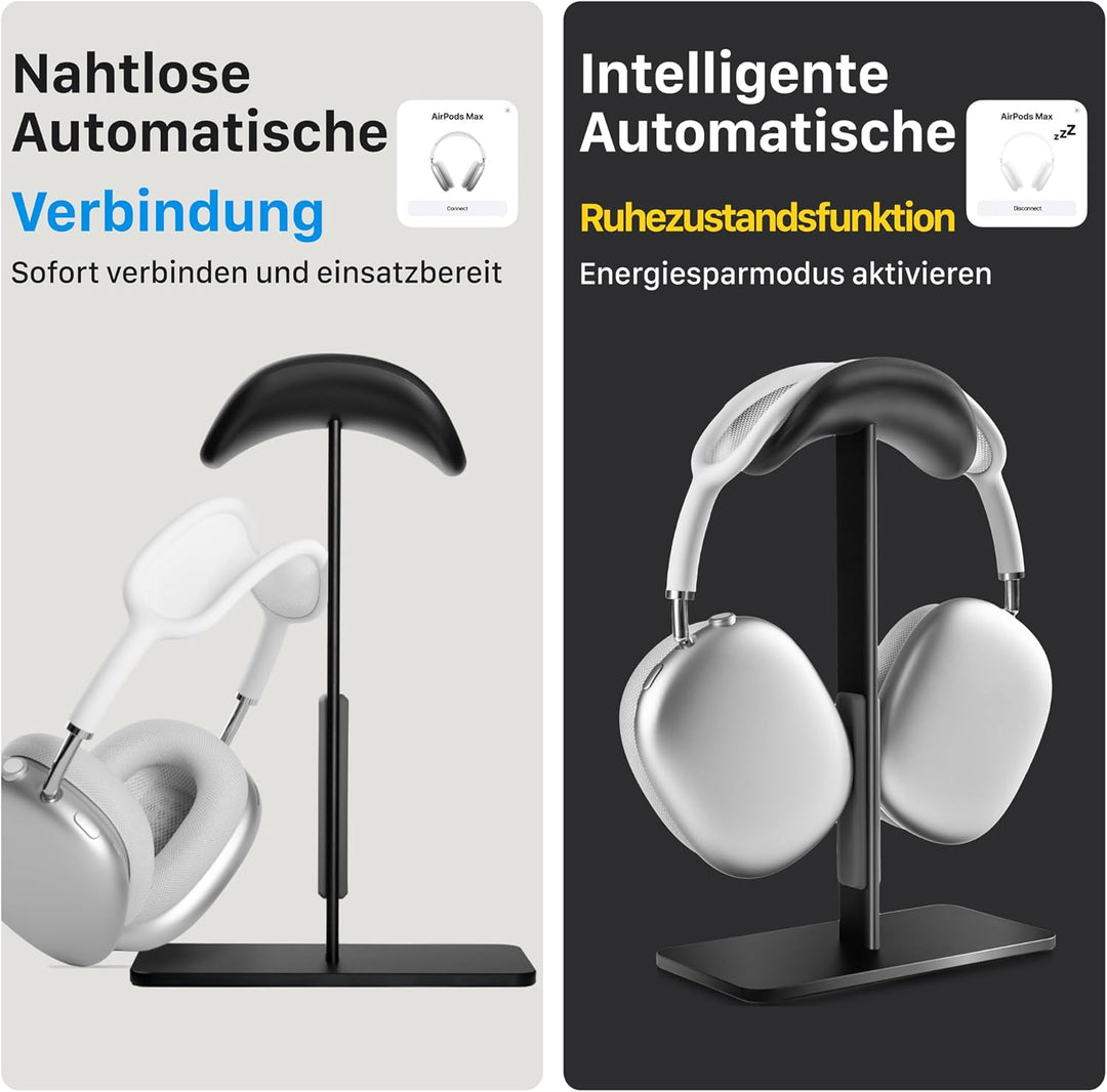 AirPods Max Ständer mit Schlafmodus, Aluminium Kopfhörerhalterung für Schreibtisch, rutschfest & kra