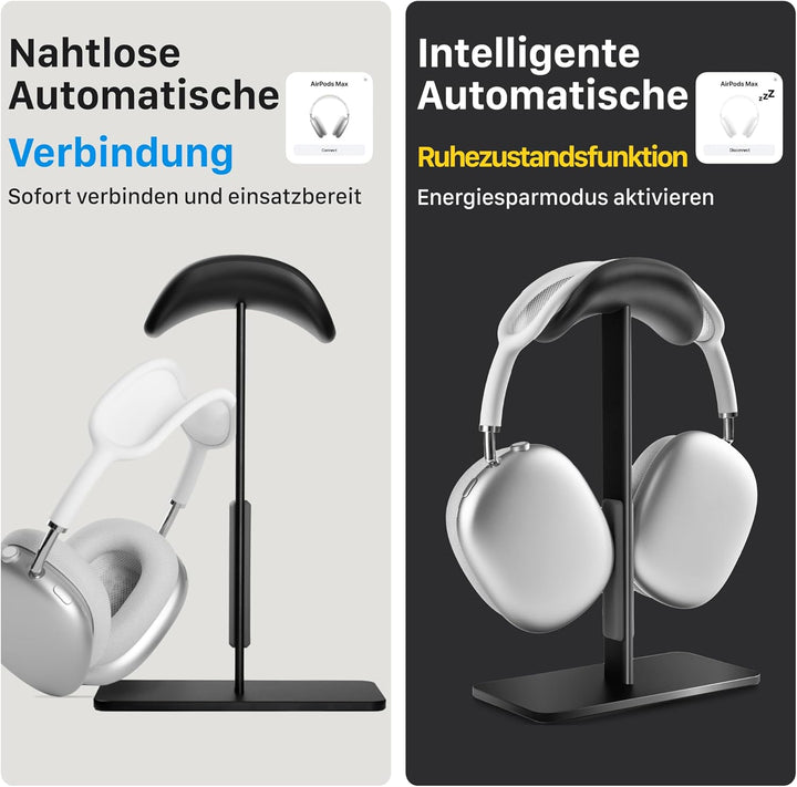 AirPods Max Ständer mit Schlafmodus, Aluminium Kopfhörerhalterung für Schreibtisch, rutschfest & kra