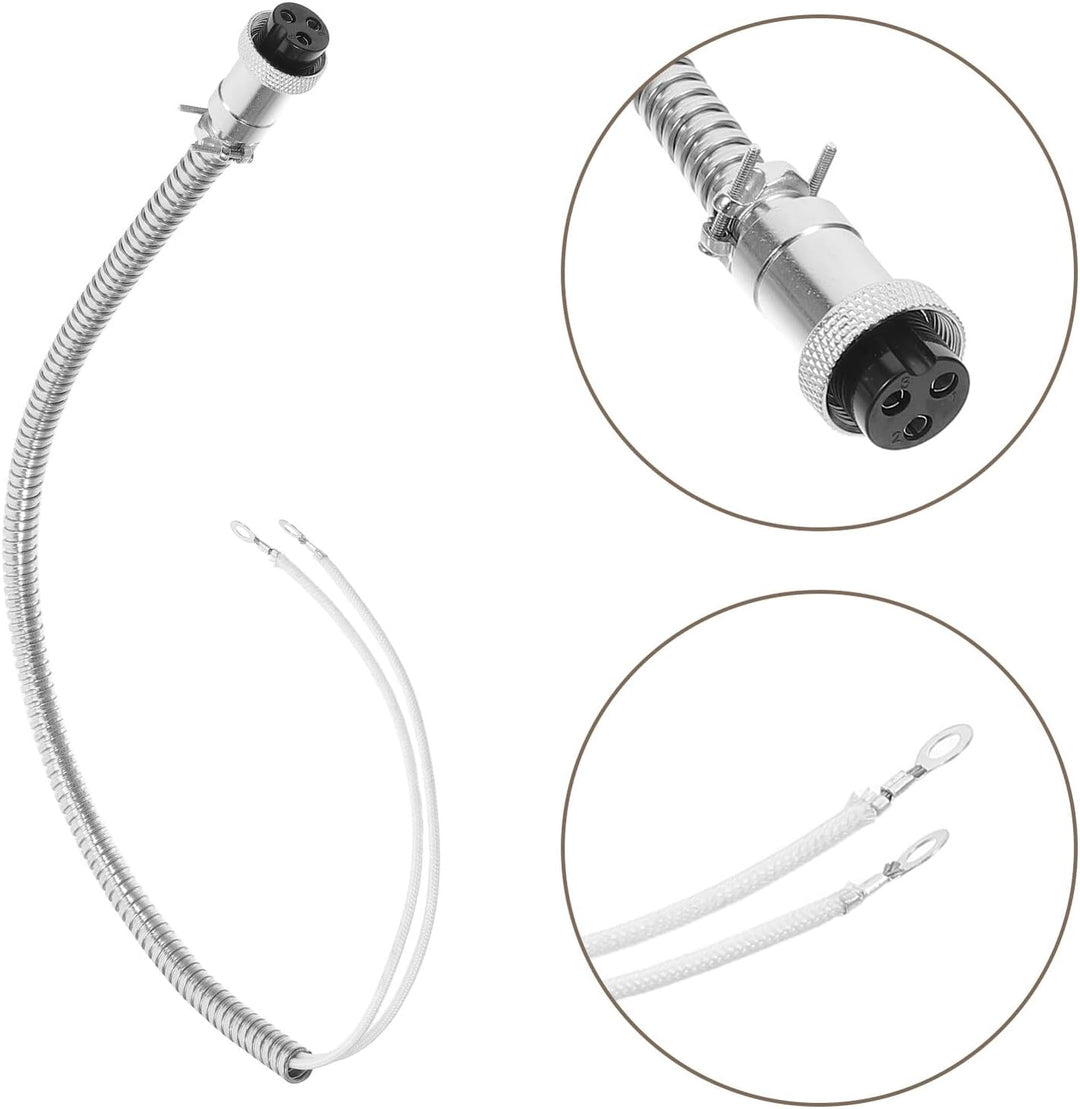 Netzkabel für Popcornmaschine 3-polig 15mm Universeller Kabelbaum mit Hitzebeständiger Ummantelung E