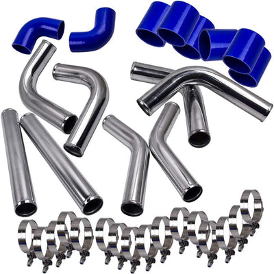 maXpeedingrods Universal 2.5 Inch Aluminum Ladeluftkühler Turbo-Rohrleitungs-Kits Rohr Intercooler P