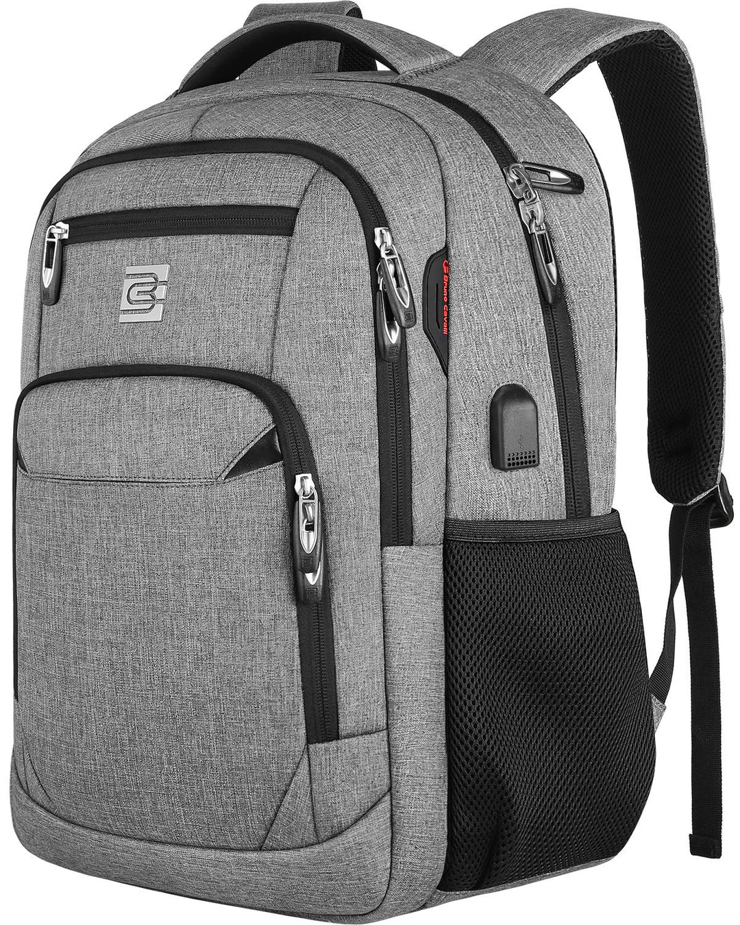 marcello Rucksack Herren, Laptop Rucksäcke mit USB-Ladeanschluss für Arbeit Schule Uni Schulrucksack