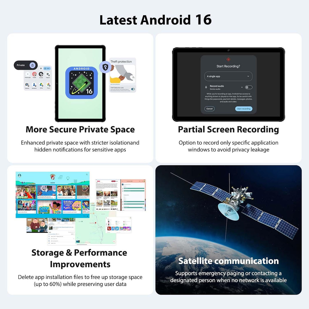2026 Android 16 Tablet 11 Zoll, 36GB RAM+512GB ROM, SIM 4G &amp; 5G WiFi, Octa Core, 13MP+8MP, 2000 * 12