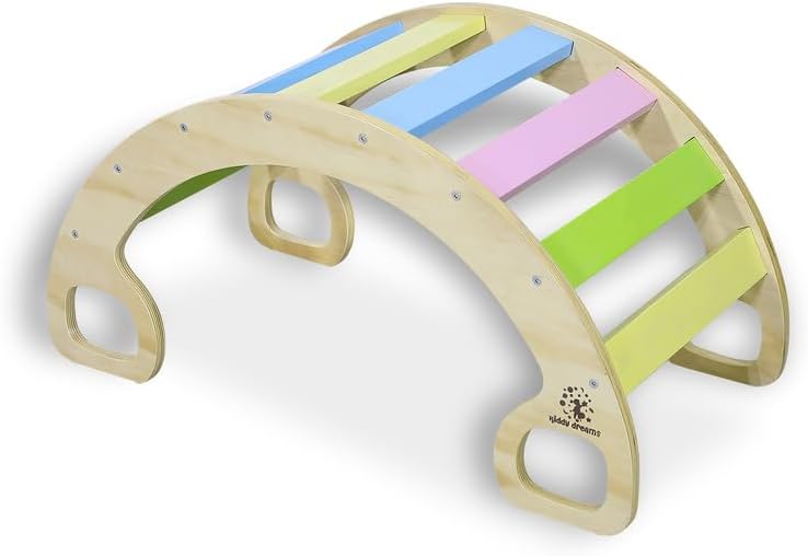 CCLIFE Montessori Kletterbogen nach Pikler Art, Klettergerüst Indoor Holz für Babys Kinder Kleinkind