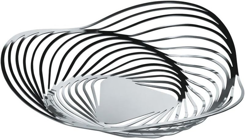 Alessi "Trinity" Tafelaufsatz aus Edelstahl 18/10 glänzend poliert, Edelstahl