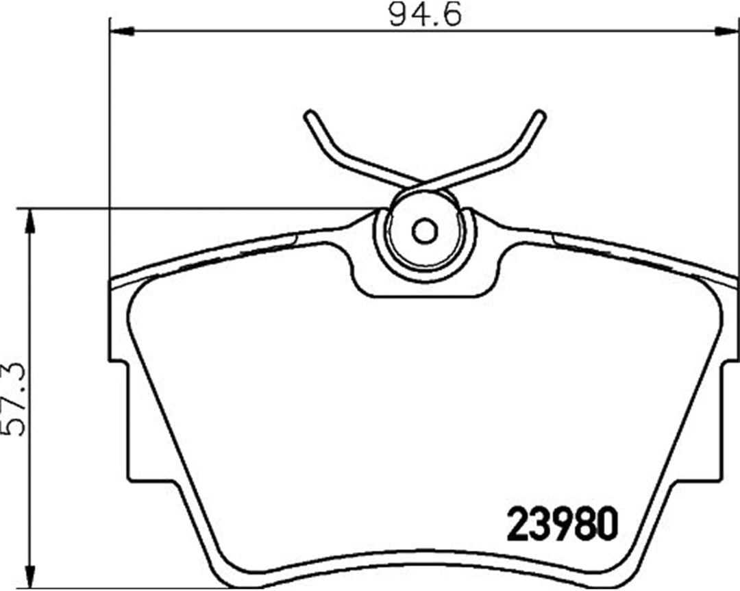 HELLA PAGID 8DB 355 010-761 Bremsbelagsatz - T1390 - Dicke/Stärke: 17mm - Bremssystem: Lucas - inkl.