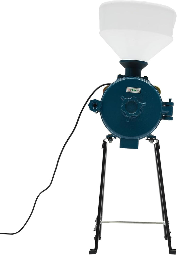 Elektrisch Getreidemühle Schrotmühle Futtermühle Malzmühle 1500W 1400RPM mit Trichter für Mais Reis