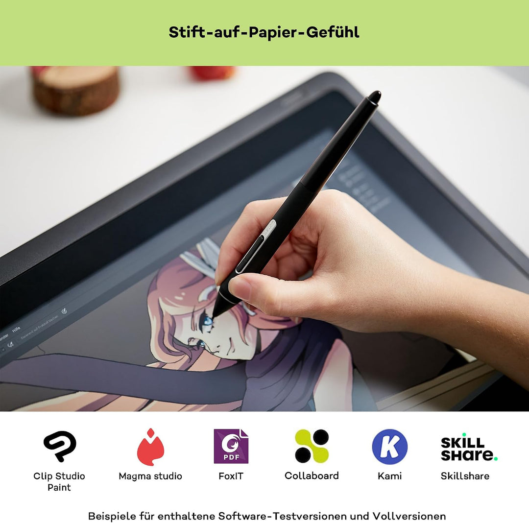 Wacom Cintiq 16 Kreativ-Stift-Display Tablet (zum Skizzieren, Illustrieren &amp; Zeichnen direkt auf dem