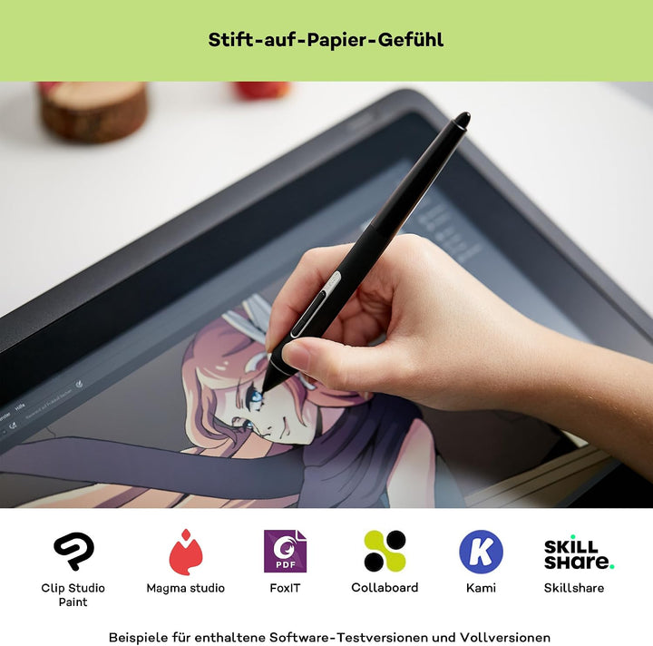 Wacom Cintiq 16 Kreativ-Stift-Display Tablet (zum Skizzieren, Illustrieren &amp; Zeichnen direkt auf dem