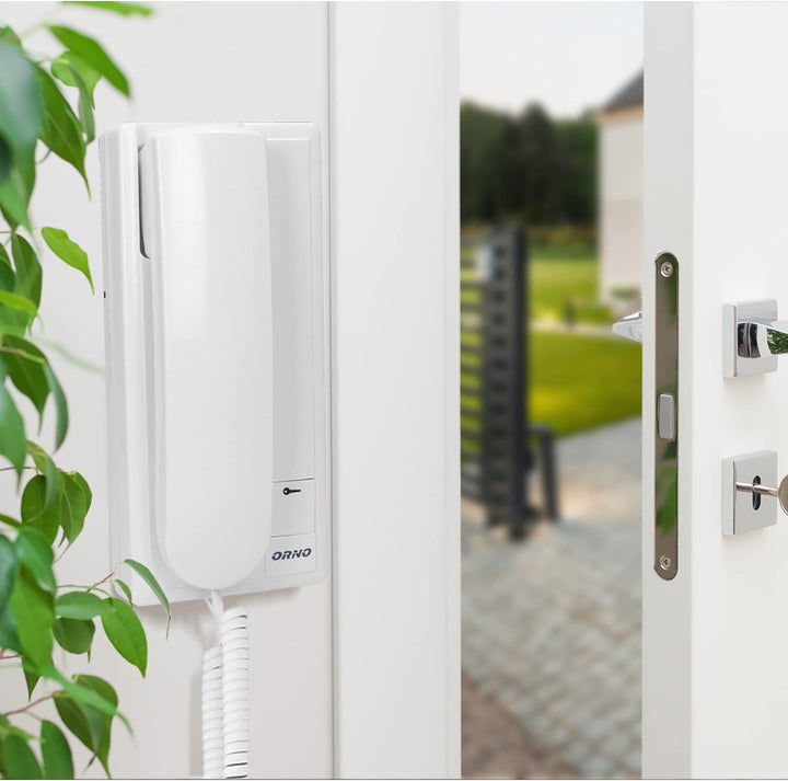 ORNO Fossa Gegensprechanlage 2 Einfamilienhaus für Unterputz 2-Draht 230 V AC Nachname Hintergrundbe