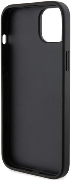 Karl Lagerfeld KLHCP15SSAPKCNPK Hülle für iPhone 15 6.1" Schwarz hardcase Saffiano Cardslot Karl&Cho